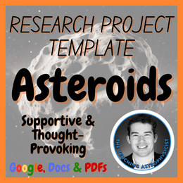 Asteroids | Space Science Research Project Template | Digital + Print