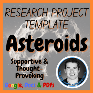Asteroids | Space Science Research Project Template | Digital + Print