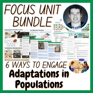 Adaptations of Populations | Biology Focus Unit Bundle | 6 Resources inc. Quiz
