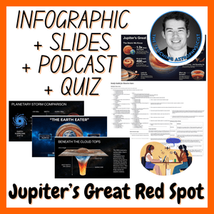 The Great Red Spot | Infographic + Slides + Podcast + Quiz Space Science Set