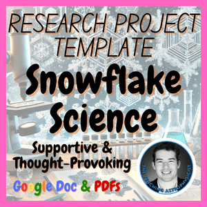 Snowflake Science | Research Project Template | Christmas | Digital + Printable