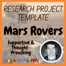 Mars Rovers | Space Science Research Project Template | Digital + Print FREE