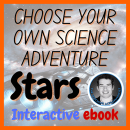 Choose your own science adventure ebook - Stars | Interactive learning ebook
