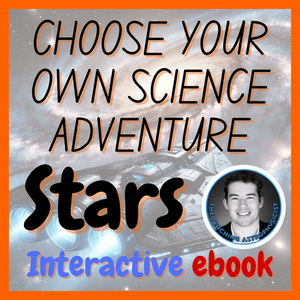 Choose your own science adventure ebook - Stars | Interactive learning ebook