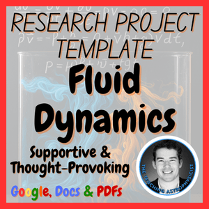 Fluid Dynamics | Physics Research Project Template | Digital + Print