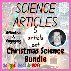 Christmas Science 5 Reading Passage with Questions Set #181-185 | Xmas