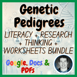 Genetic Pedigrees | Reading + Research + Critical Thinking + Worksheets Bundle