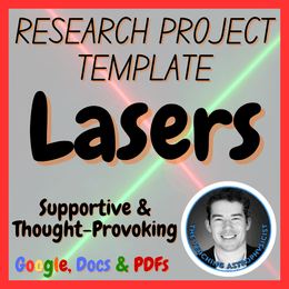 Lasers | Physics Science Article + Research Project Template