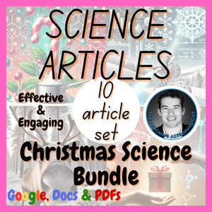 Christmas Science 10 Article Set | Science Reading Passages with Questions Xmas