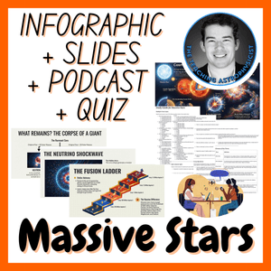 Massive Stars | Infographic + Slides + Podcast + Quiz Space Science Set