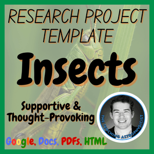Insects | Biology Research Project Template Free | Digital + Print + HTML