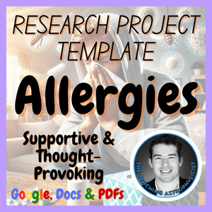 Allergies | Health Medicine Science Research Project Template | Digital + Print