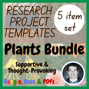Plants Bundle | 5 Science Research Project Templates | Life Science Set
