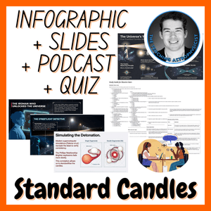 Standard Candles | Infographic + Slides + Podcast + Quiz | Space Science FREE