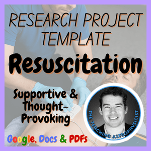 Resuscitation | Health / Medicine Research Project Template | Digital + Print
