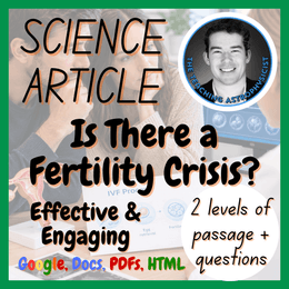 Is There a Fertility Crisis? Biology Reading Comprehension 2 Passage &amp; Questions