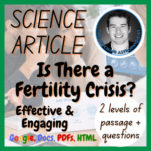 Is There a Fertility Crisis? Biology Reading Comprehension 2 Passage &amp; Questions