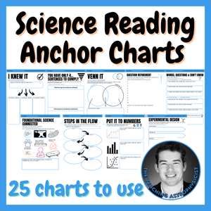 Science Reading Anchor Charts | Graphic Organizer Main Idea and Key Details