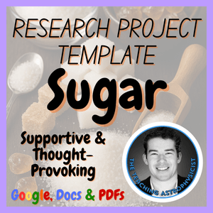 Sugar | Health Medicine Science Research Project Template | Digital + Print