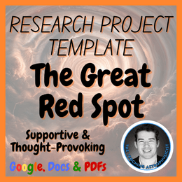 The Great Red Spot | Space Science Research Project Template | Digital + Print