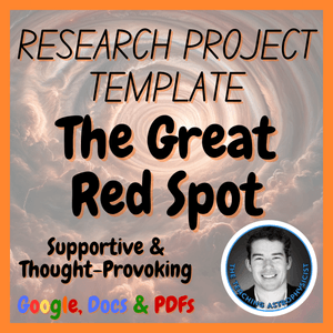 The Great Red Spot | Space Science Research Project Template | Digital + Print