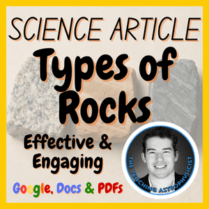 Types of Rocks | FREE Earth Science Reading Comprehension Passage &amp; Questions
