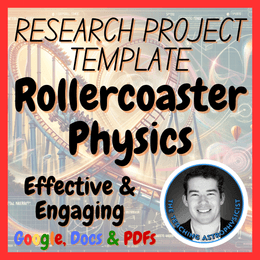 Rollercoaster Physics | Physics Research Project Template | Digital + Print