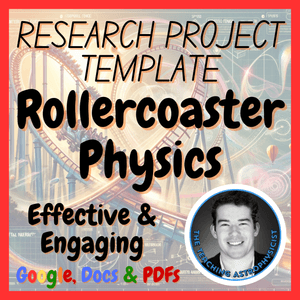 Rollercoaster Physics | Physics Research Project Template | Digital + Print
