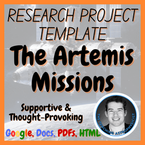 The Artemis Missions | Space Research Project Template | Digital + Print + HTML