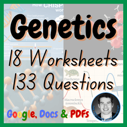 Genetics 18 Worksheets | Middle / High School | AP Biology | Life Sciences