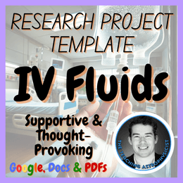 IV Fluids | Health Medicine Science Research Project Template | Digital + Print