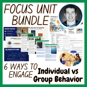 Individual vs Group Behavior | Biology Focus Unit Bundle | 6 Resources inc. Quiz