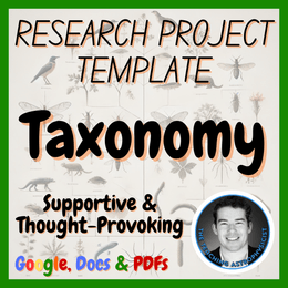 Taxonomy | Biology / Life Science Research Project Template | Digital + Print