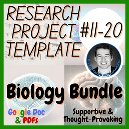 Biology / Life Science 10 Research Project Templates #11 - 20 | Digital + Print