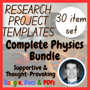 Physics | 30 Science Research Project Templates | Complete Set