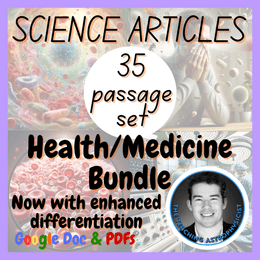 Enhanced Differentiation Health / Medicine Reading Comprehension 35 Passages | 30 Topics