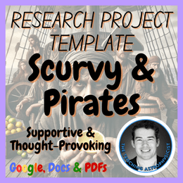 Scurvy &amp; Pirates | Health Medicine Research Project Template | Digital + Print
