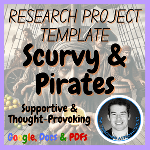 Scurvy &amp; Pirates | Health Medicine Research Project Template | Digital + Print