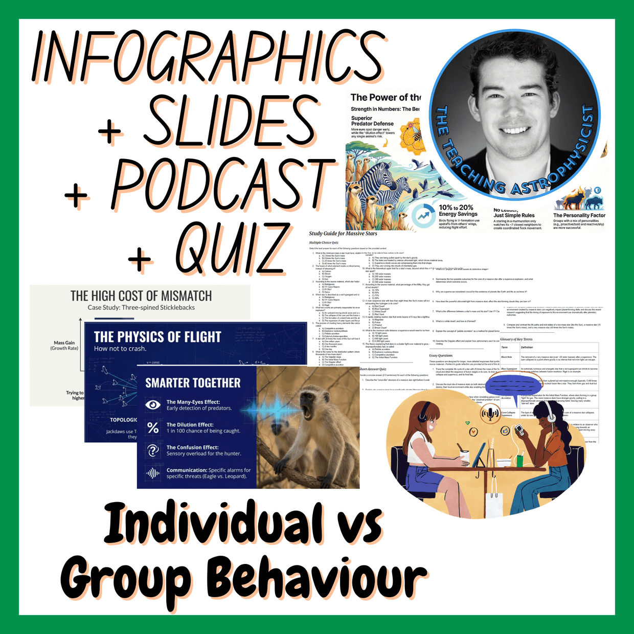 Individual vs Group Behavior | Infographics + Slides + Podcast + Quiz ...