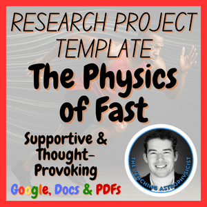 The Physics of Fast | Physics Research Project Template | Free | Digital + Print