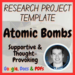 Atomic Bombs | Physics Research Project Template | Digital + Print