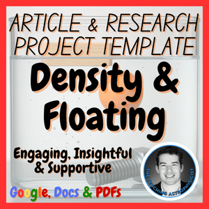 Density &amp; Floating | Physics Science Article + Research Project Template