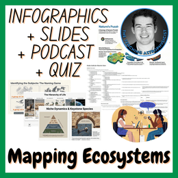 Mapping Ecosystems | Infographics + Slides + Podcast + Quiz | Biology Set