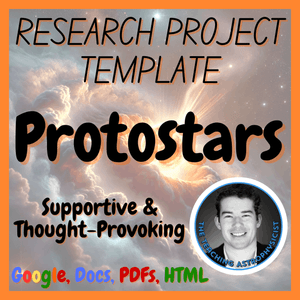 Protostars | Space Astro Research Project Template | Digital + Print + HTML