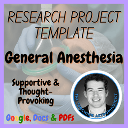 General Anesthesia | Health Medicine Research Project Template | Digital + Print