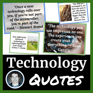 Technology Quote a day | 35 inspirational accessible quotes | Digital + Print