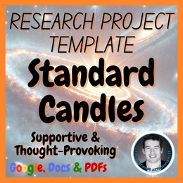 Standard Candles | Space Science Research Project Template | Digital + Print