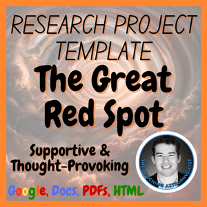 The Great Red Spot | Space Research Project Template | Digital + Print + HTML