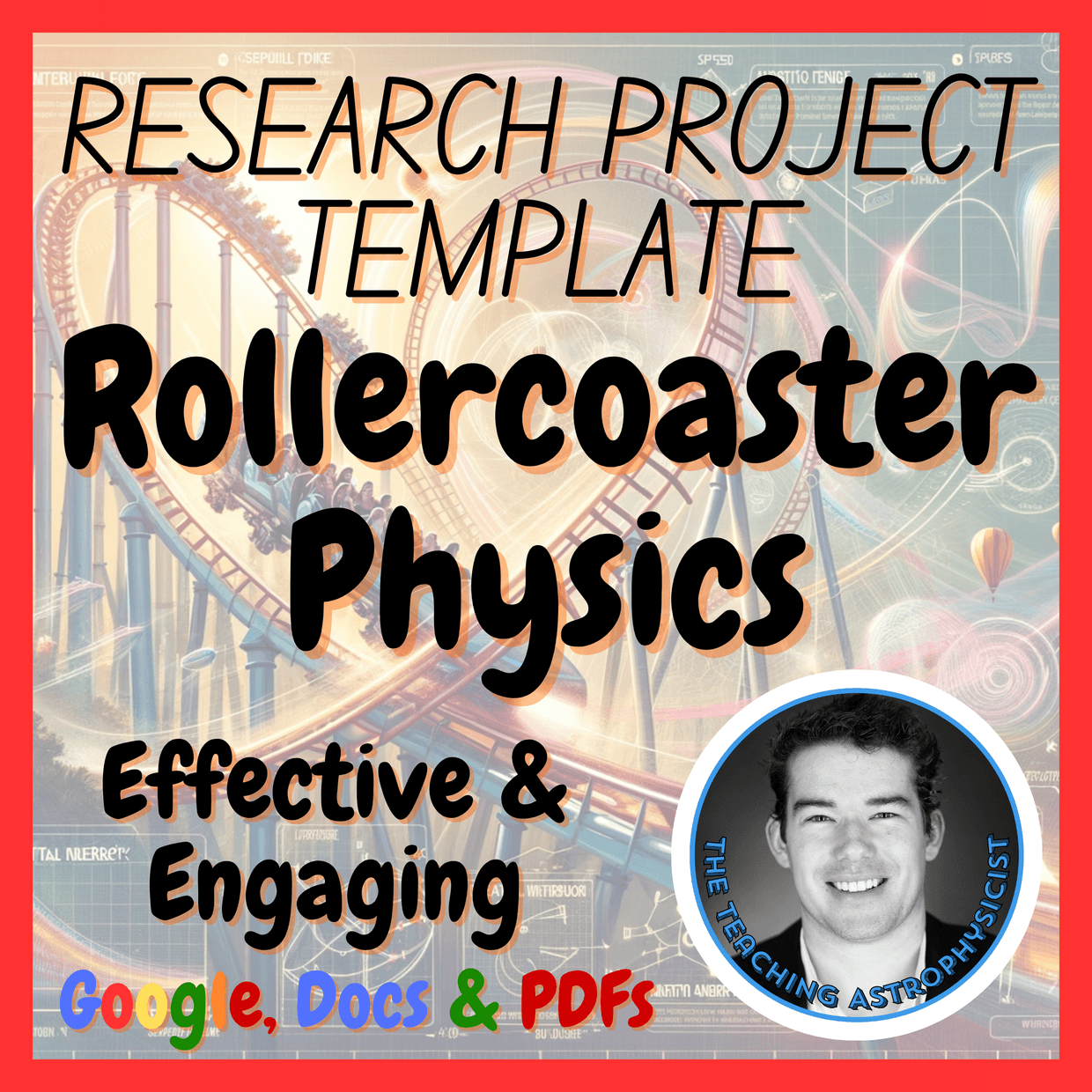 Rollercoaster Physics | Physics Research Project Template | Digital + Print