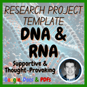 DNA &amp; RNA | Biology / Life Science Research Project Template | Digital + Print